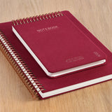 Notesbog KOZO A6 Berry red linjeret