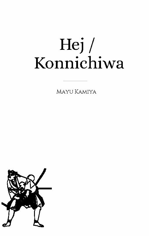 Hej / Konnichiwa
