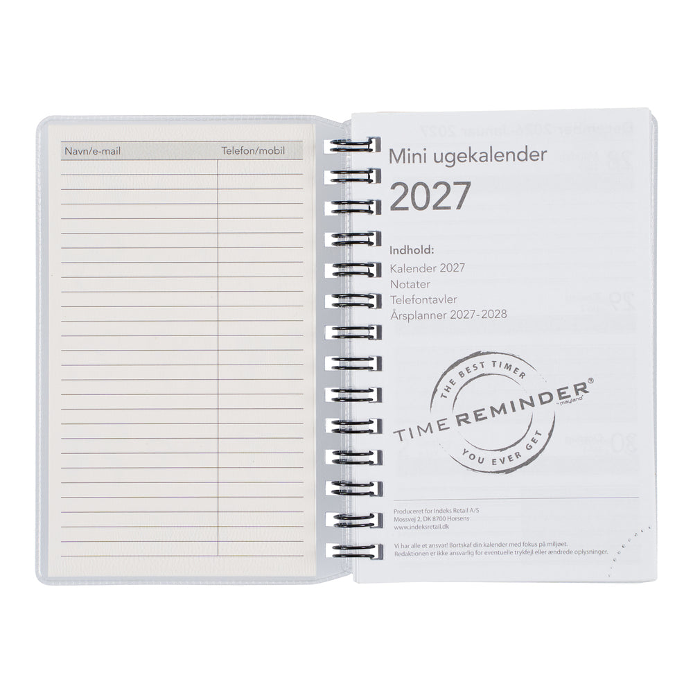 Spiralkalender 2027 Uge Mini