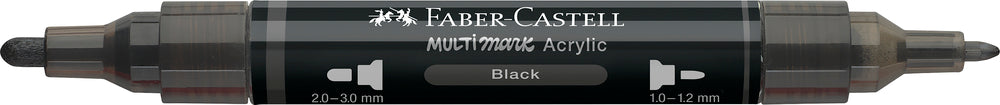 Multimarker Akryl Faber Castell SP 199 Black m. 2 spids