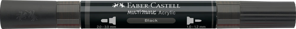 Multimarker Akryl Faber Castell SP 199 Black m. 2 spids