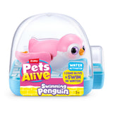 Pets alive swimming penguin ass