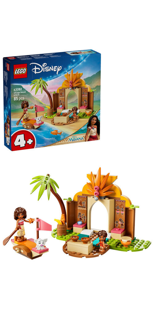 LEGO Disney Princess 43282 Landsbyhus og båd