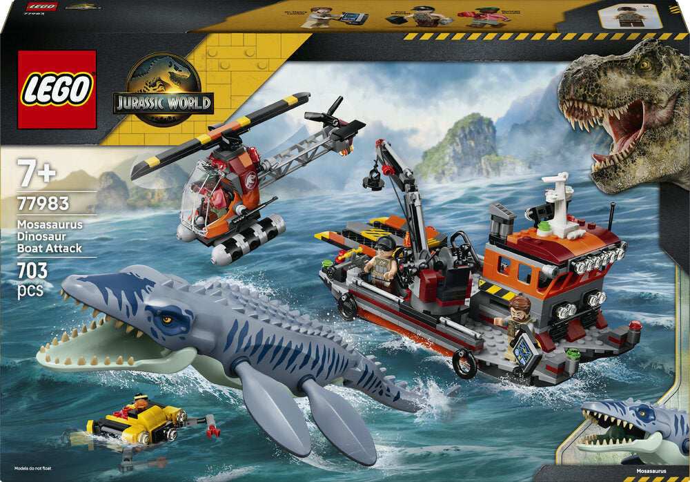 77983 LEGO Jurassic World Mosasaurus-dinosaurens bådangreb