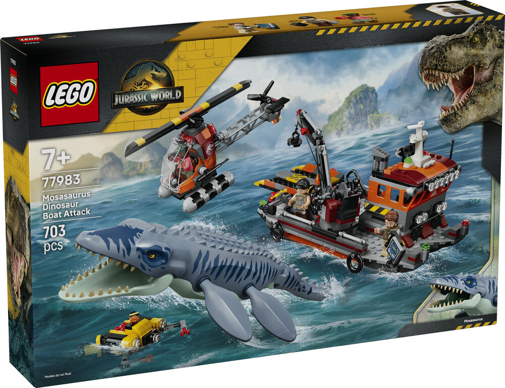 77983 LEGO Jurassic World Mosasaurus-dinosaurens bådangreb