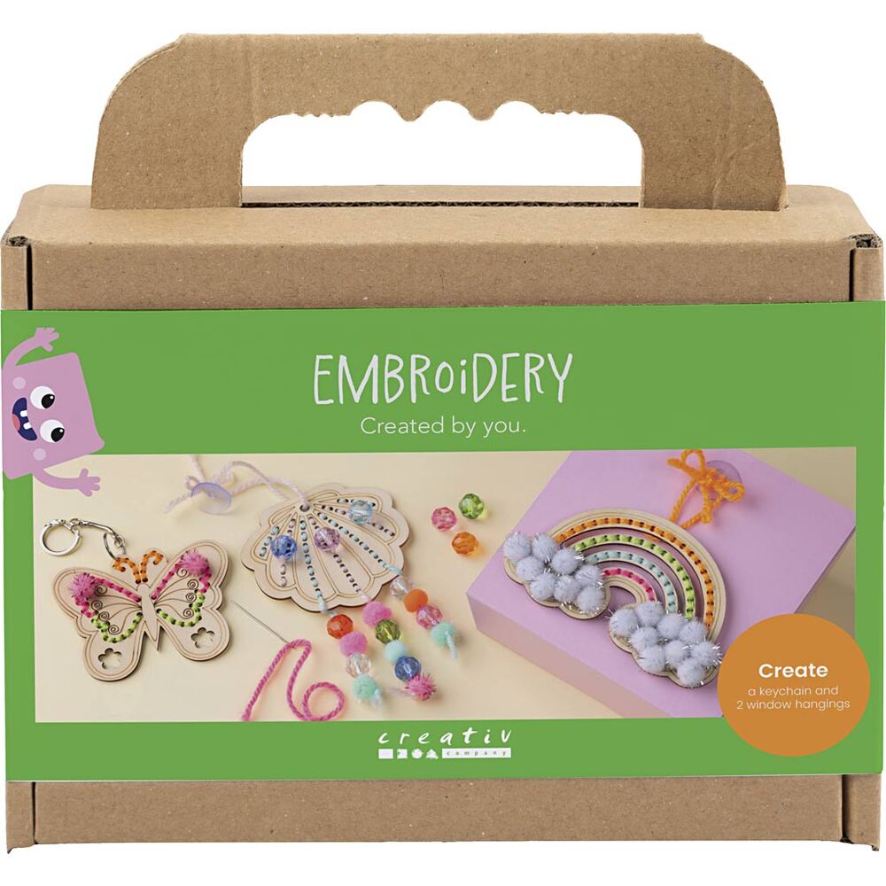 Broderi træfigurer Mini DIY Kit ass. Motiver