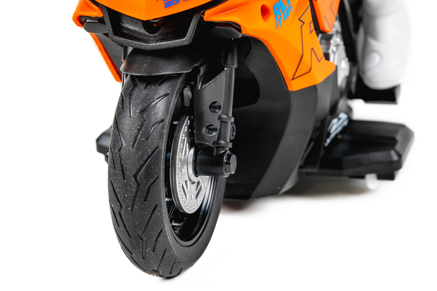 RC motorcykel med lys 1:10, orange