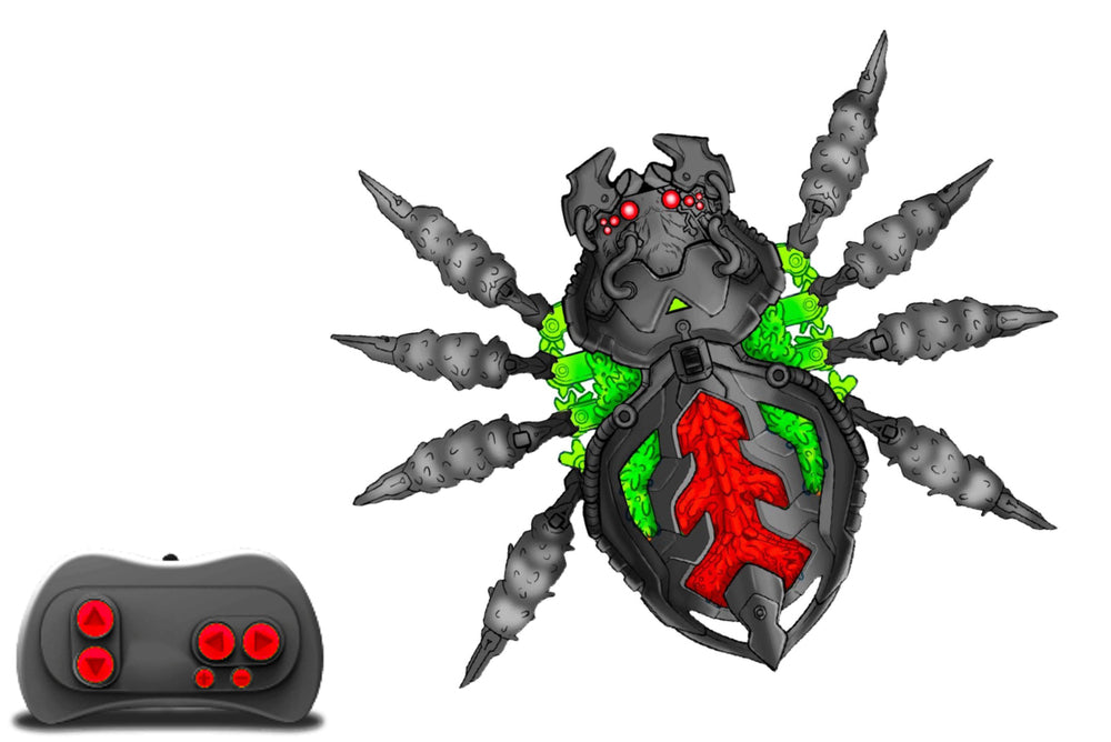 Hex Bots væg kravlende edderkop