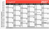 Kalender mini 2027 Mayland 11,7 x 7 cm