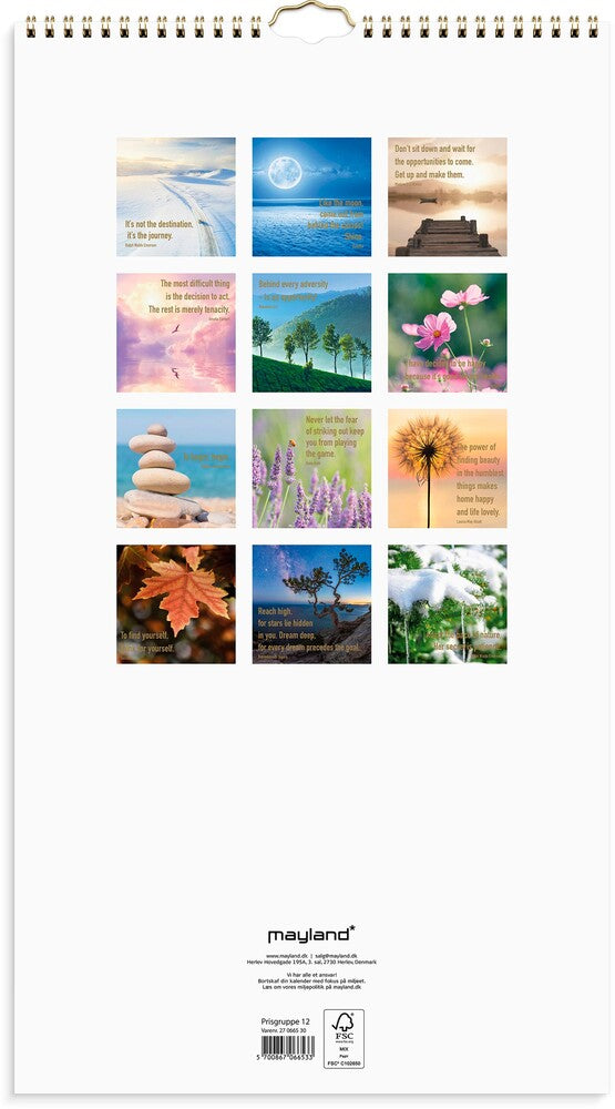 Vægkalender 2027 dream & do Mayland 25 x 45 cm