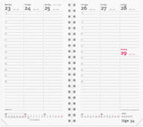 Week planner 2027 uge refill Mayland højformat 9,5 x 16,8 cm