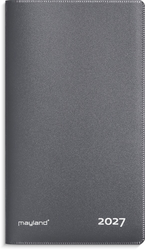 Index planner 2027 måned mørk grå Mayland 9 x 17 cm