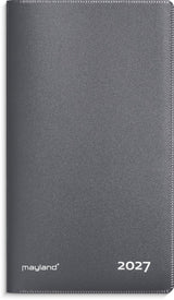 Index planner 2027 måned mørk grå Mayland 9 x 17 cm