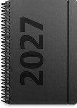 Spiralkalender weekly 2027 uge A6 matsort Mayland højformat