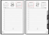 Spiralkalender 2027 klassisk dag sort Mayland 11,7 x 17,1 cm