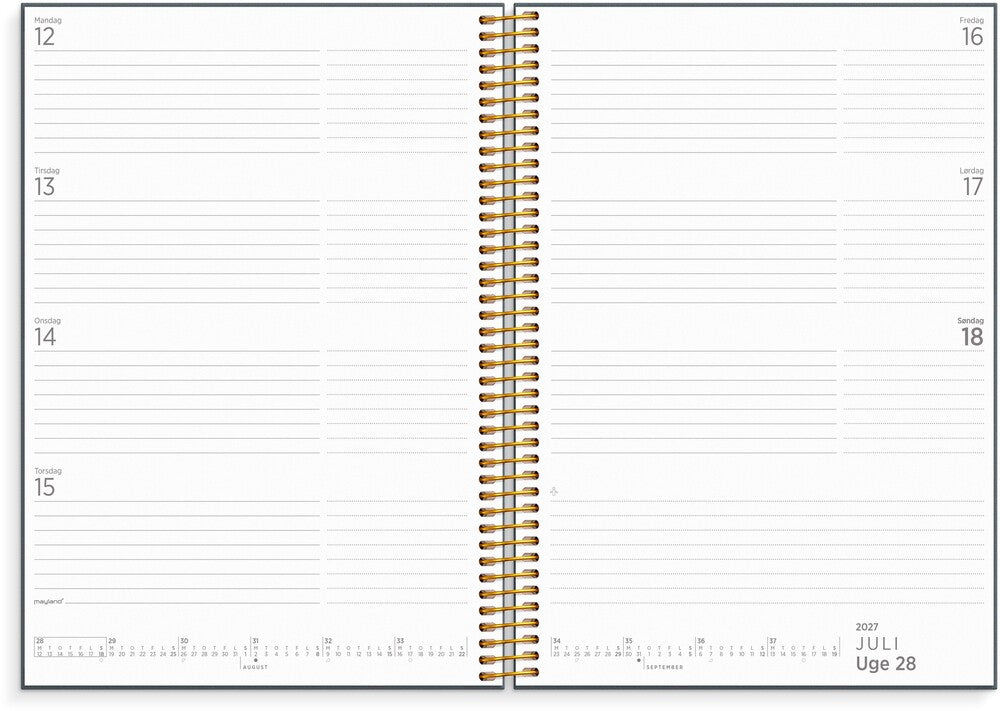 Organizer & notes 2027 A5 uge Mayland 14,8 x 21 cm
