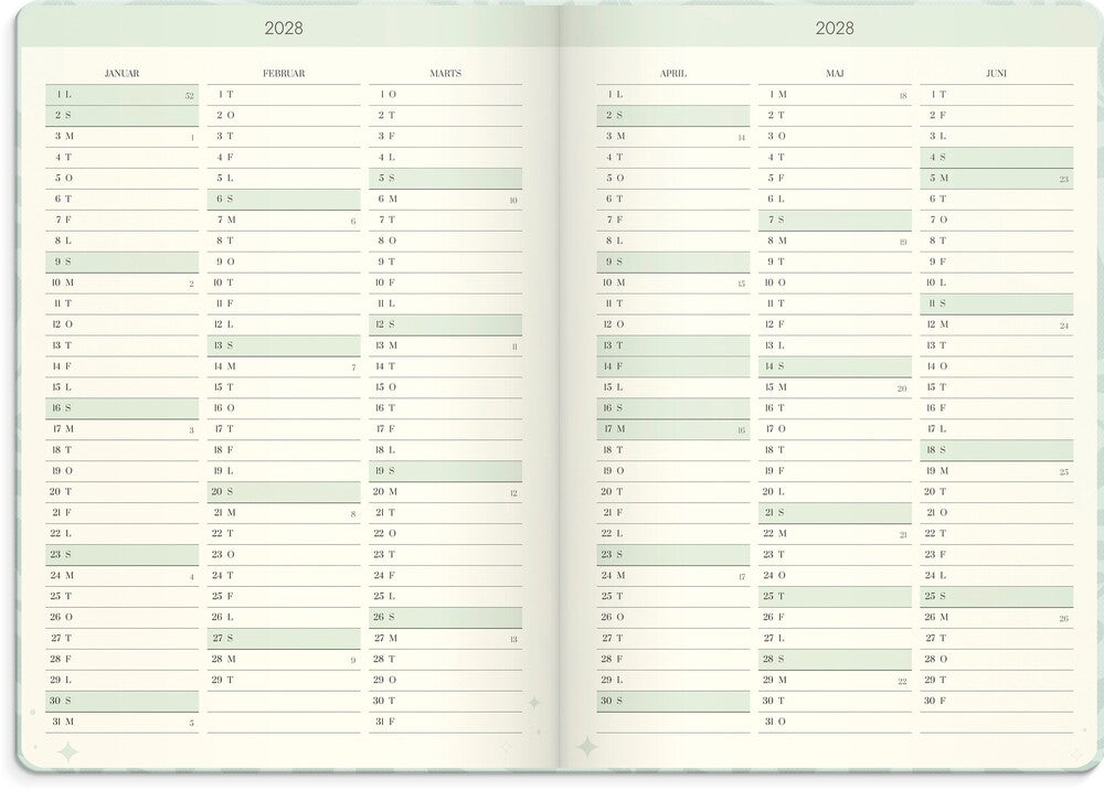 Life planner 2027 dream & do tekstil Mayland 16,3 x 22,9 cm