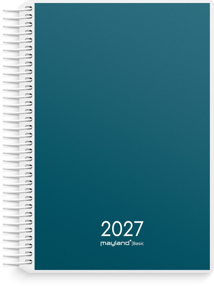 Spiralkalender basic 2027 dag pp Mayland 11,7 x 17,1 cm