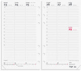Kalender system pp 2027 uge mappe skind sort Mayland højform