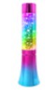 Glitter lampe med farveskift 33 cm