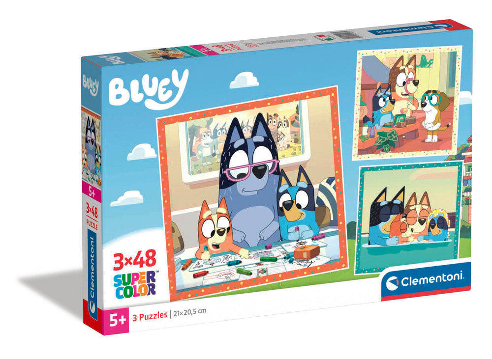 Puslespil Bluey 3x48 brikker
