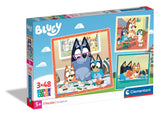 Puslespil Bluey 3x48 brikker