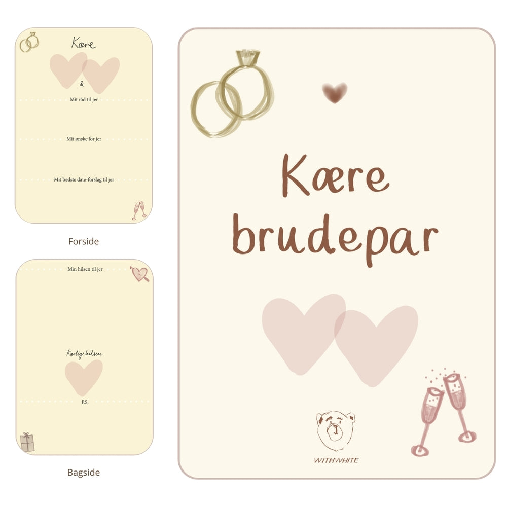 Kære brudepar - hilsner fra gæsterne