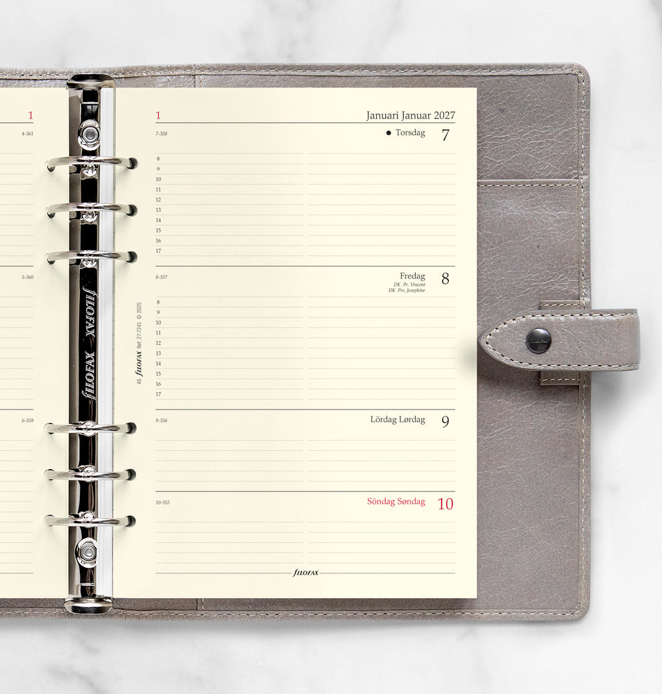 Refill Filofax A5 2027 Uge/Opslag