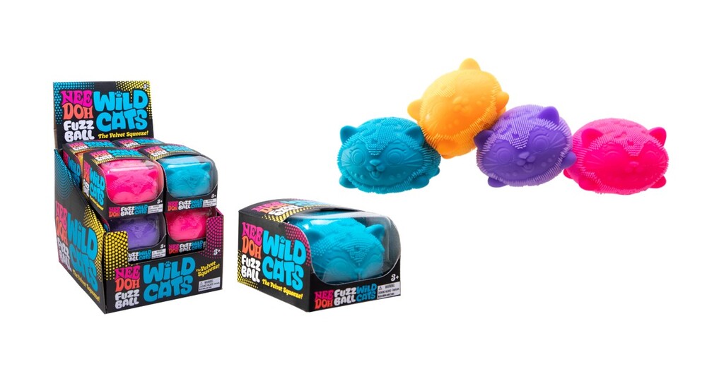 NeeDoh fuzz ball wild cats ass