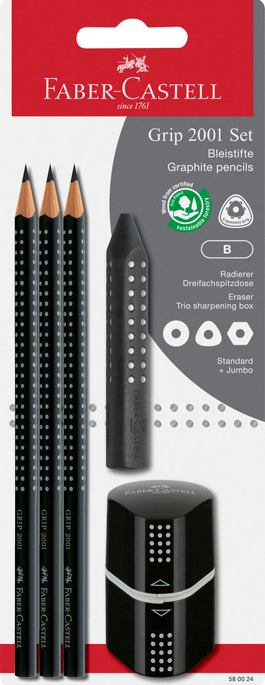 D2 Blistersæt Grip 2001 trio Black B