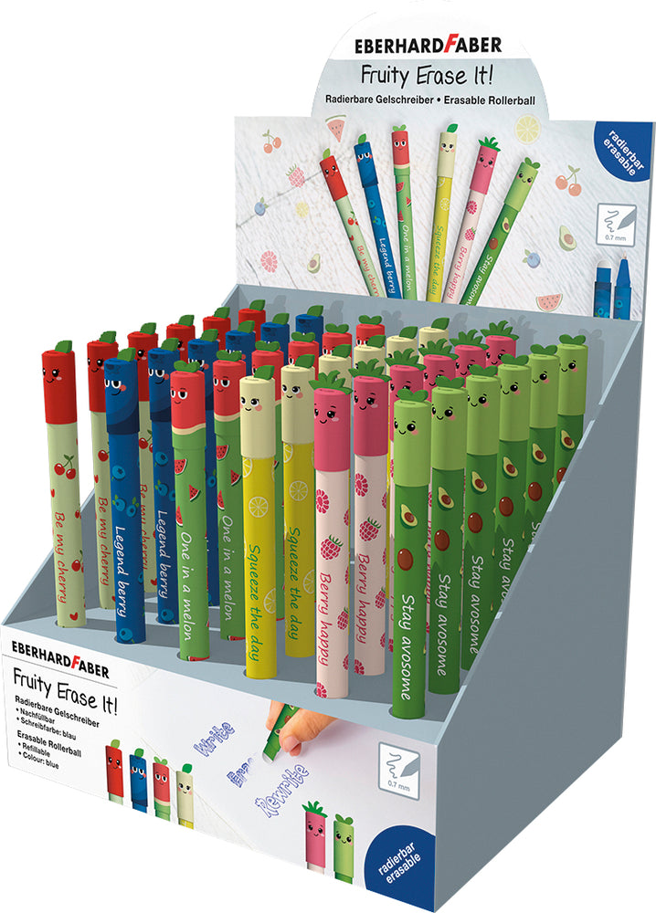 Viskepen Display Eberhard Faber Fruity Erase It! 36 Stk.