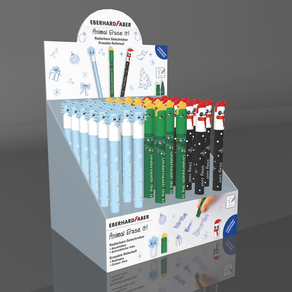 Viskepen Display Eberhard Faber Winter Edition 36 Stk.
