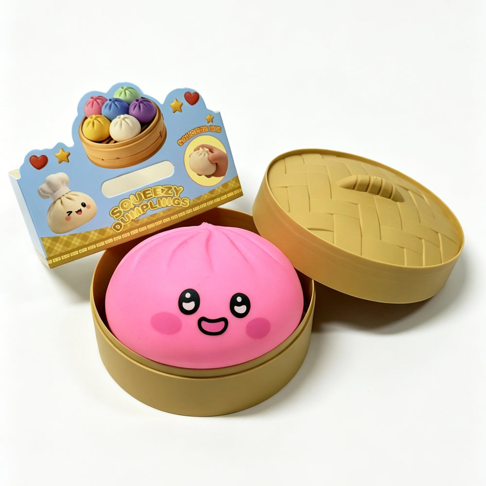 Squishy dumpling pink/tyrkis/gul ass