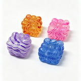 Squishy Terning spiral pink/lilla/blå/gul ss