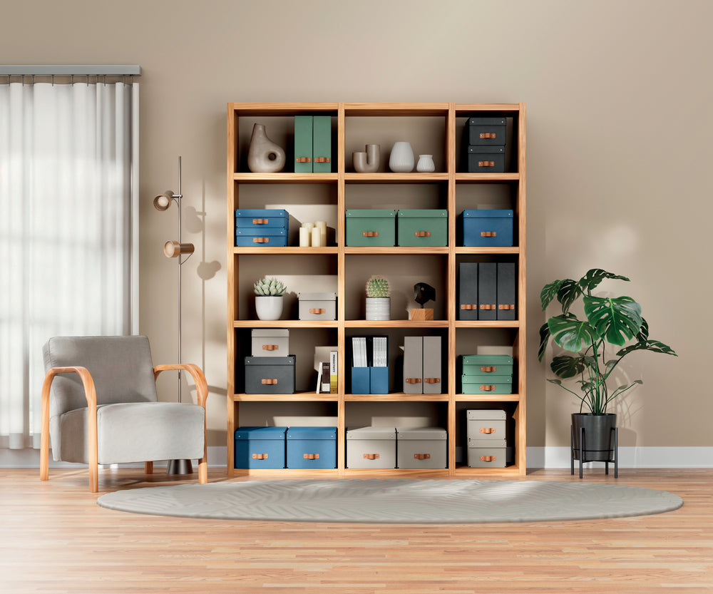 Opbevaringsboks Leitz Puro jordgrøn medium 8L 2 stk.