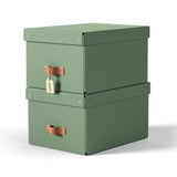 Opbevaringsboks Leitz Puro jordgrøn medium 17L 2 stk.