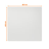 Whiteboardtavle magnetisk rammeløst Nobo stål 45x45cm