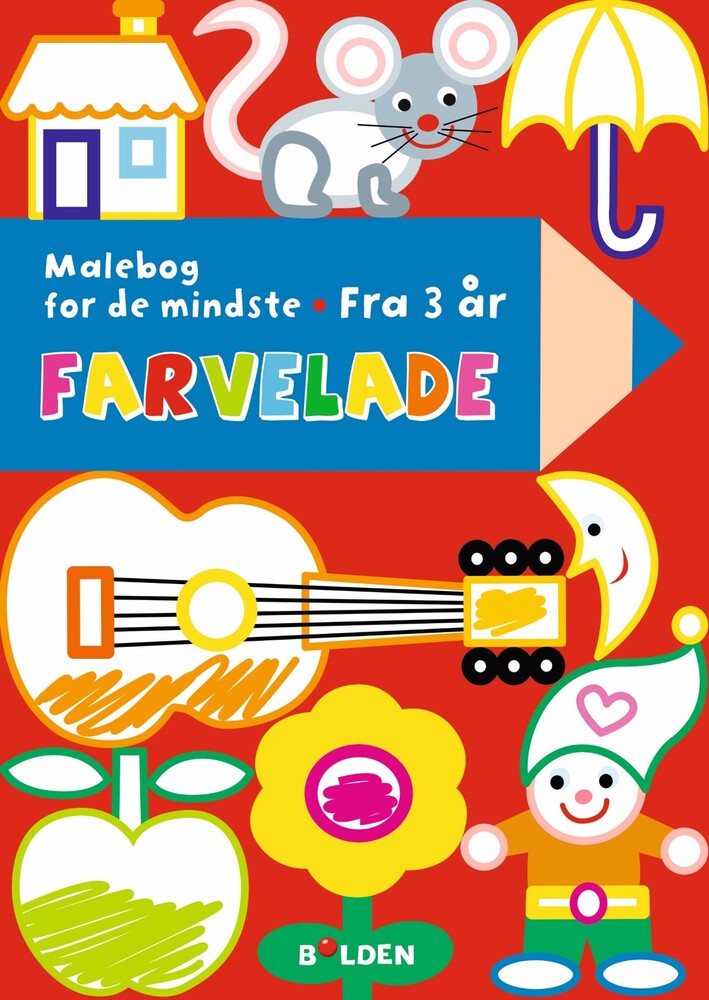 D1 Farvelade - malebog for de mindste - fra 3 år