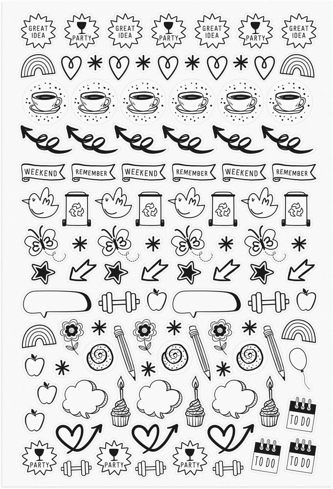 Mayland Studiekalender 27/28 A5 Uge Doodle I