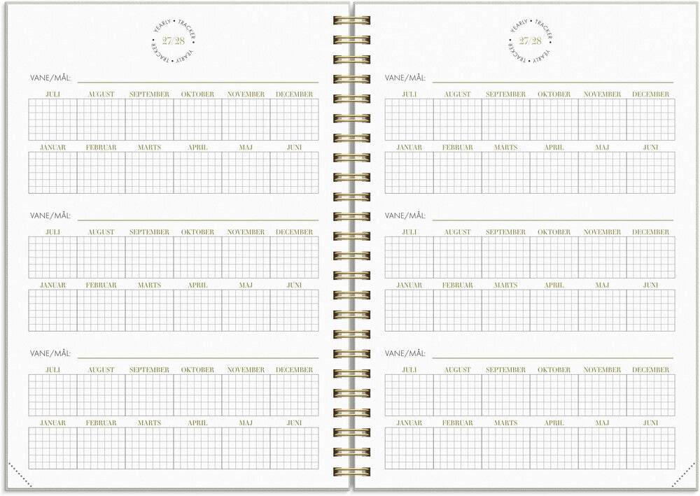 Mayland Studiekalender 27/28 A5 Uge Life Planner Essentials