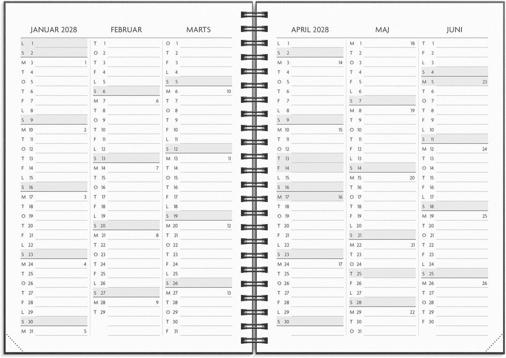 Mayland Studiekalender 27/28 A5 Få Det Gjort Tværformat
