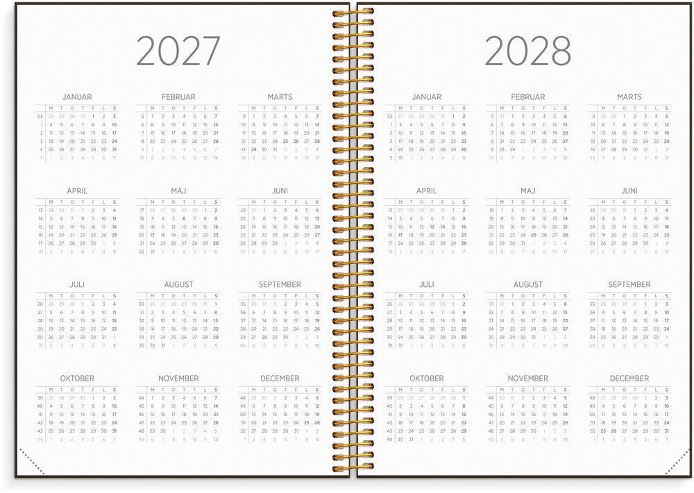 Mayland Studiekalender 27/28 A5 Uge Organizer & Notes Design