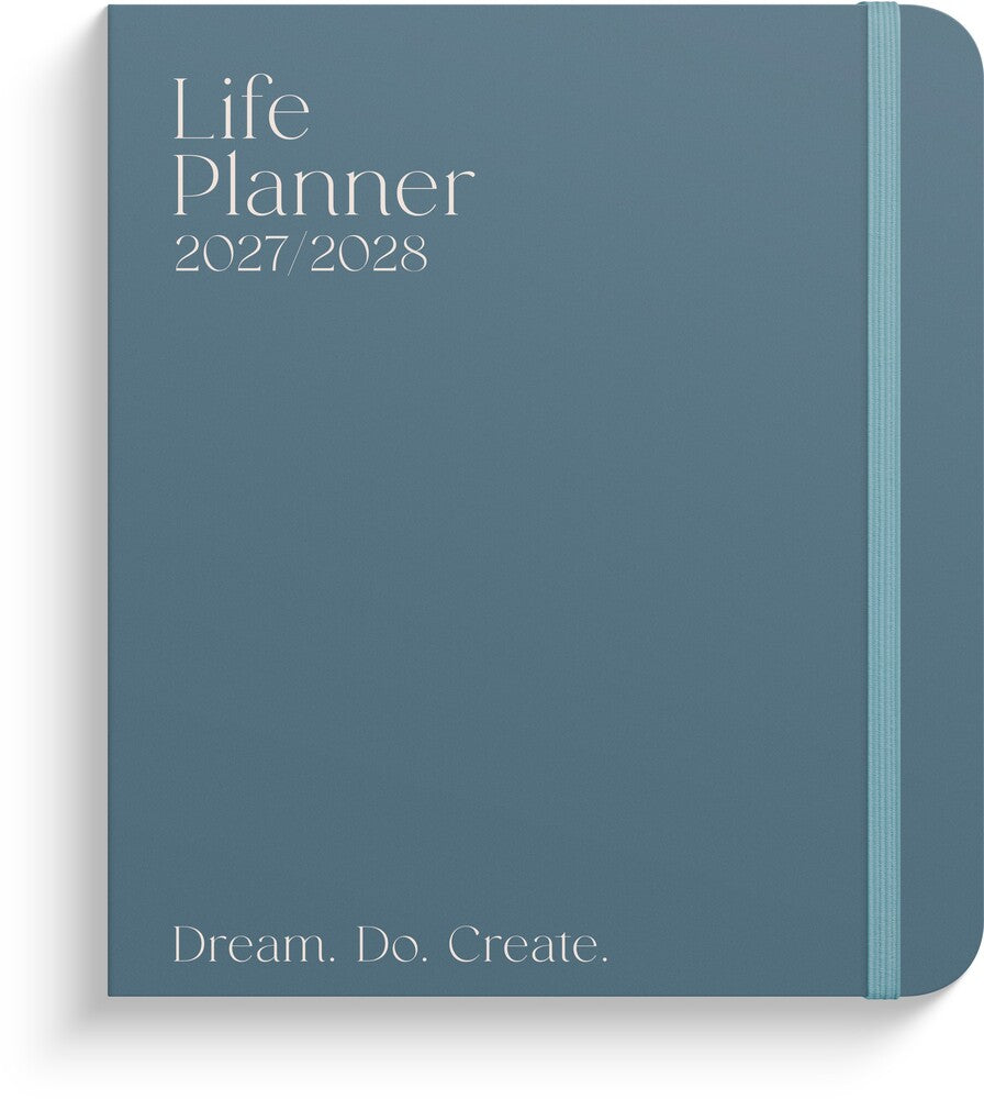 Burde Life Planner 27/28 Blue Uge Tværformat