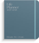 Burde Life Planner 27/28 Blue Uge Tværformat