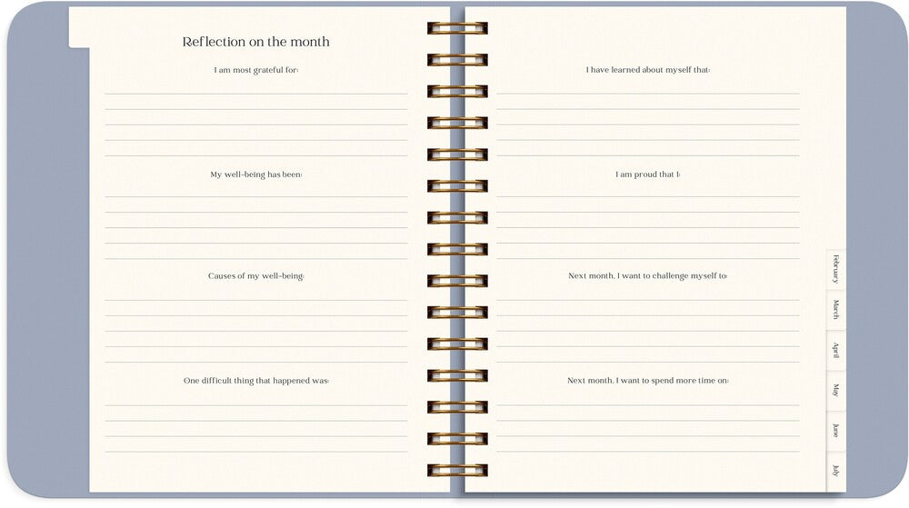 Burde Life Planner 27/28 Blue Uge Tværformat
