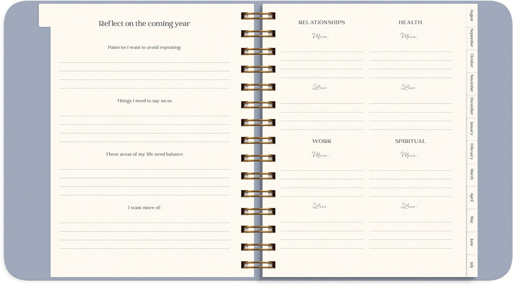 Burde Life Planner 27/28 Blue Uge Tværformat