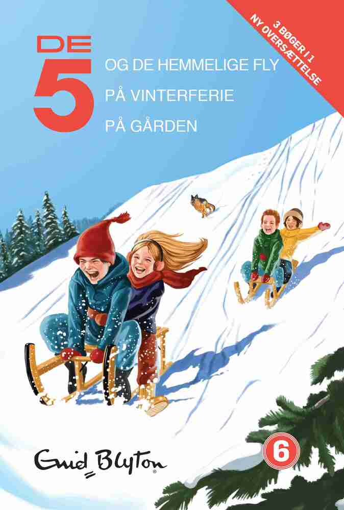 D1 De 5, samlebind 6, De 5 og de hemmelige fly, De 5 på vinterferie, De 5 på gården
