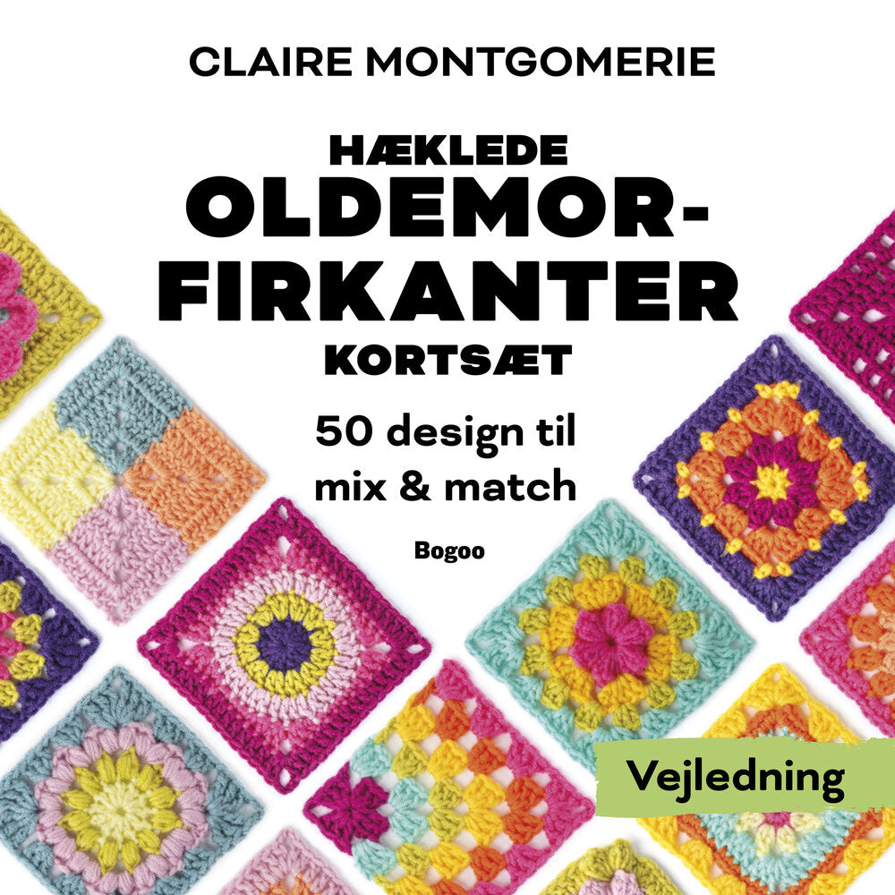 D1 Hæklede oldemorfirkanter – Kortsæt