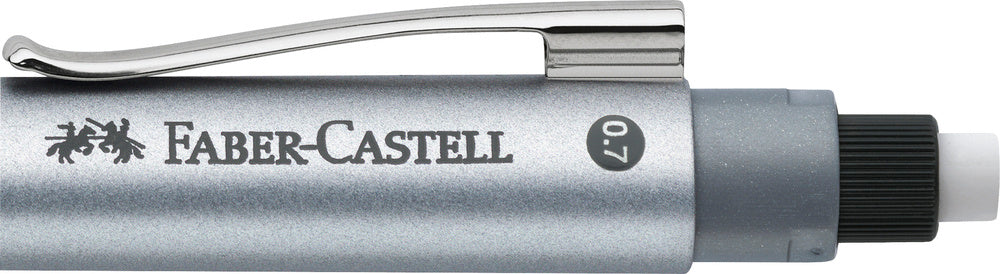 Pencil Faber-Castell grip metallic sølv 0,7mm