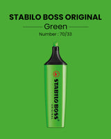 Tekstmarker Stabilo boss grøn 33